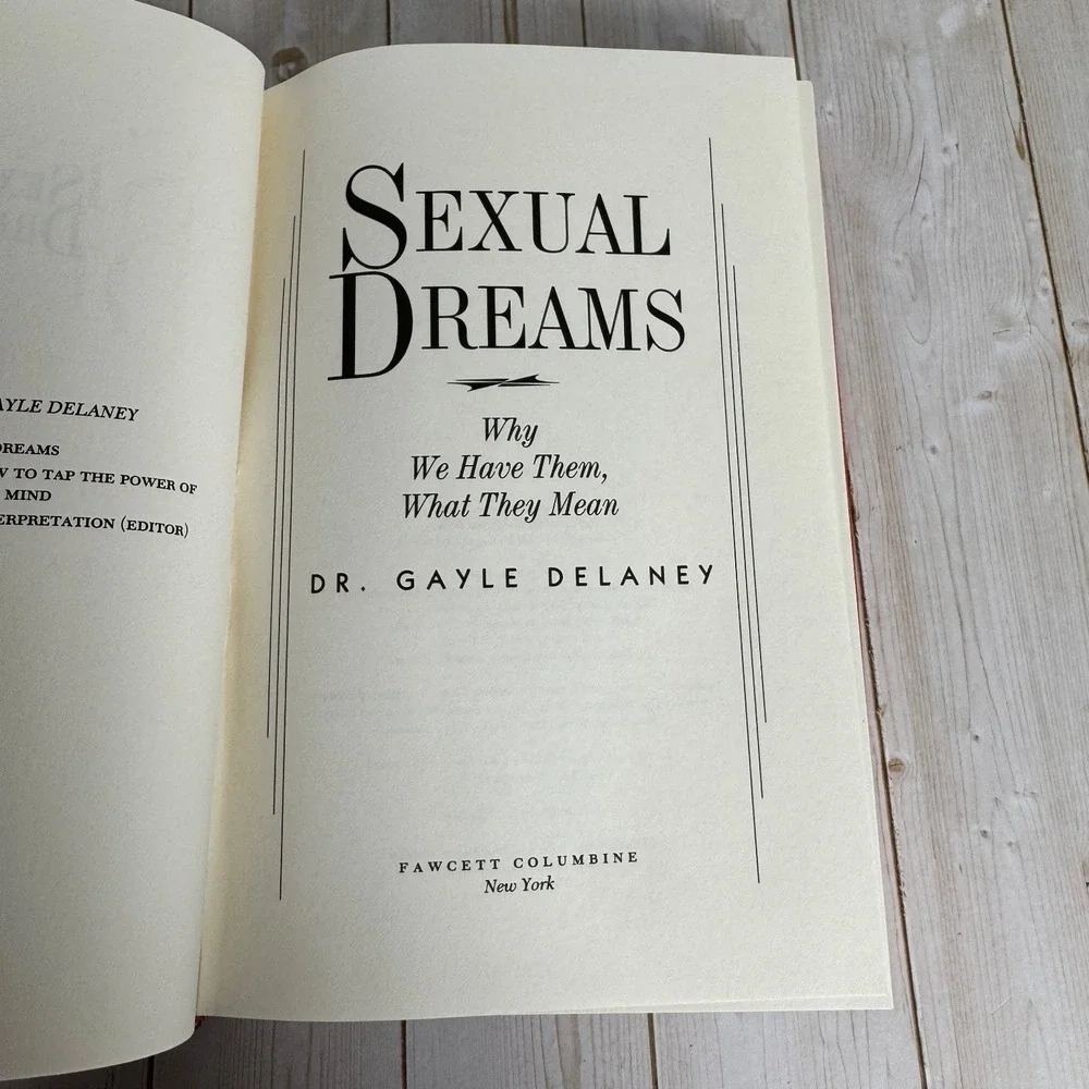 Sexual Dreams Dr. Gayle Delaney 1994 First Edition Psychology Fawcett Columbine